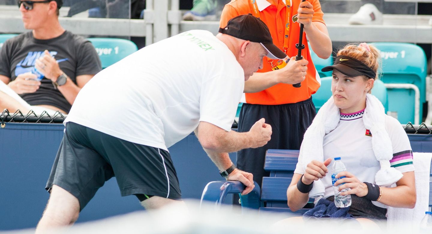 On April 26, Michael Joyce announced that his professional relationship with Eugenie Bouchard was ended by mutual agreement. (Getty)