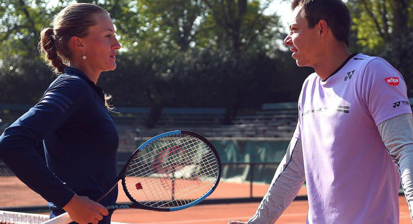 On April 15, Kristina Mladenovic announced a new partnership with Osaka’s former coach, Sascha Bajin. (Twitter)