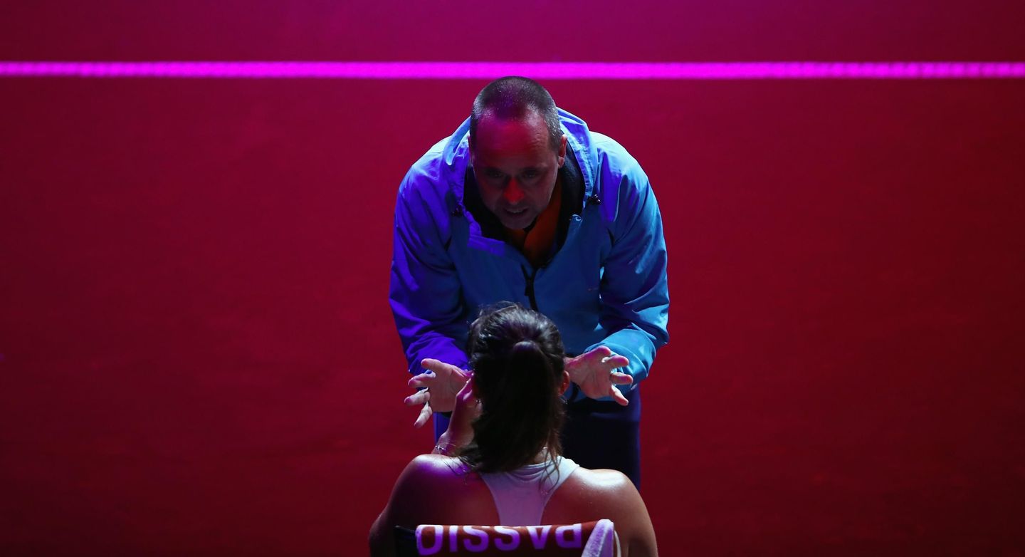 On February 21, Daria Kasatkina announced a split from coach Philippe Dehaes. (Getty)
